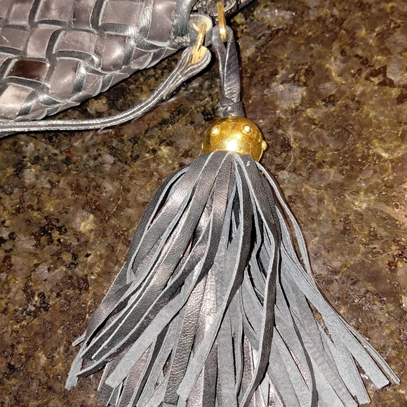 Vtg Bally Checkered Patent & Matte Black Leather Crossbody VGVC! - Picture 7 of 13